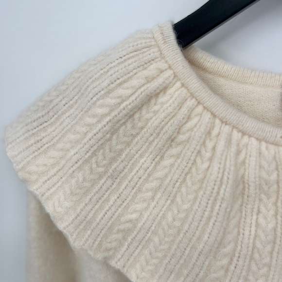 & OTHER STORIES Statement Alpaca/wool BlendCollar Knit Cardigan Size M - Picture 6 of 9